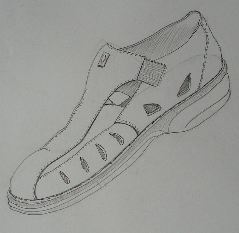 Sandale, 2007, Bleistift-Papier, 42x60.jpg